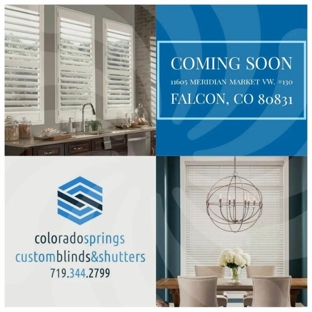 Happy New Year from CS Custom Blinds! We are excited to announce that you will soon be able to visit us at our brand new showroom in Falcon! As Colorado natives and residents of the Peyton area, we couldn't be more excited to showcase our products for our neighbors. We are aiming for a March opening and will announce the date when confirmed! Thank you for your continued support of CS Custom Blinds!
#Colorado #ColoradoSprings #CSCustomBlinds #Blinds #Shutters #Shades #Home #HomeDecor #HomeImprovement #LocallyOwned #WindowCoverings #SmallBusiness #InteriorDesign #Realtor #Staging #NewHouse